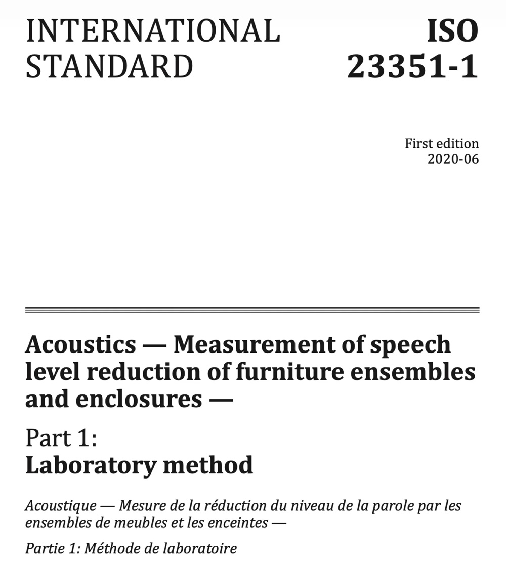 laudo ISO 23351-1 - cabine acustica profissional
